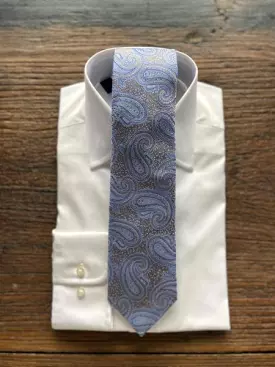 THE SEVEN SEAS BLUE PAISLEY TIE