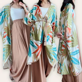 URDUJA Woven Long Tulip Kimono