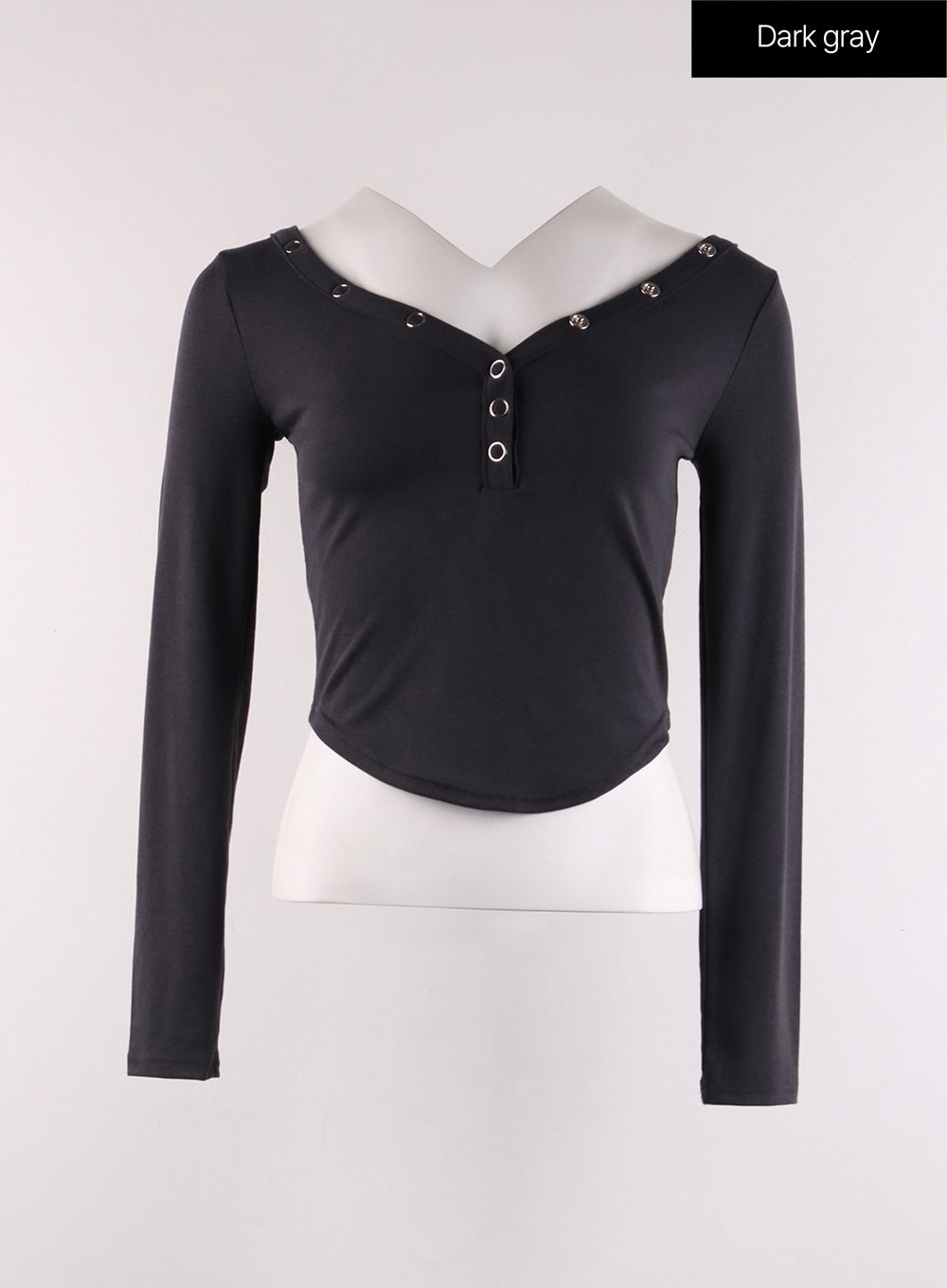 V-Neck Button Long Sleeve CF401