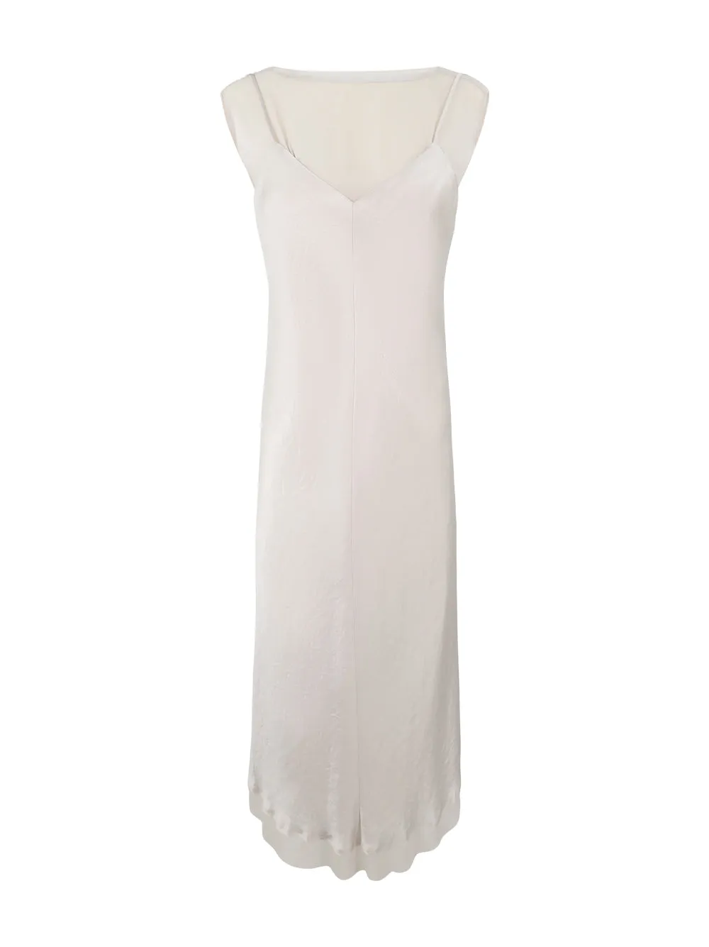 Vince Chiffon Layered Slip Dress in Champagne